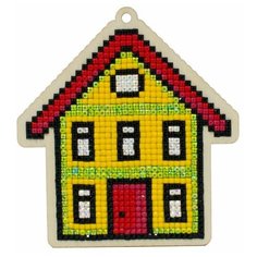 Алмазная мозаика на дереве Подвеска «Уютный дом», Гранни Wood