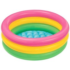 Бассейн детский надувной 61 х 21 см Intex 57107, надувное дно