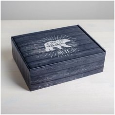 Складная коробка Ящик, 27 × 21 × 9 см Дарите счастье