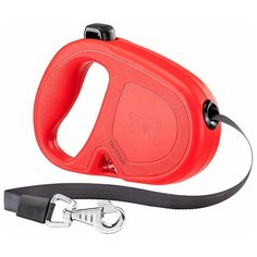 FERPLAST FLIPPYONE TAPE ременной поводок рулетка для животных 5 метров размер M красная (1 шт)