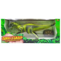 Интерактивная игрушка ABtoys Динозавр на радиоуправлении, движение, световые и звуковые эффекты 43х15 см