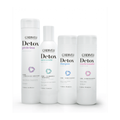 Cadiveu Detox набор для пилинга кожи головы (шампунь, кондиционер, протеиновый микс, растительный коктейль)