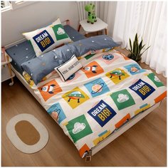 Детское постельное белье ситрейд CDK009, 1,5-спальное, Сатин, наволочка 50x70 см