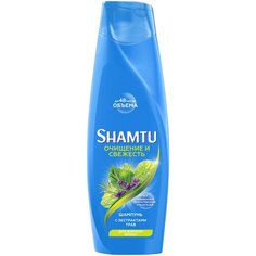 Shamtu шампунь до 48 часов объема с Push-up эффектом Глубокое очищение и свежесть с экстрактами трав для жирных волос, 360 мл