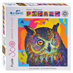 Пазл Origami Арт-терапия Поп-арт Сова (05373), 360 дет.