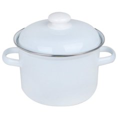 Кастрюля Лысьвенские эмали С-1612АП2, 3 л, белый