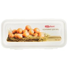 Elfplast Контейнер для яиц, 12x26.5 см, белый