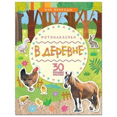 Книжка с наклейками "Мир природы. Фотонаклейки. В деревне" Мозаика Синтез