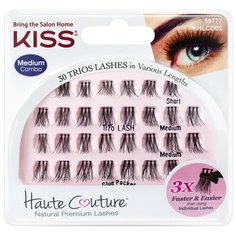 Kiss накладные пучки Haute Couture Trio Lashes средние/короткие черный