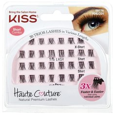 Kiss накладные пучки Haute Couture Trio Lashes короткие/очень короткие черный