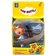 Конструктор 1 TOY Три кота Т19859 Коржик на лодочке