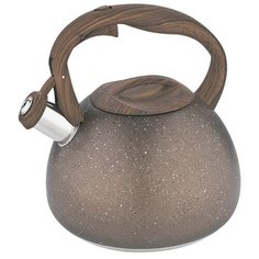 Alpenkok Чайник со свистком AK-520/AK-521 3 л, коричневый гранит