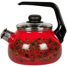 Vitross Чайник со свистком Imperio 1RA12 2 л, вишневый