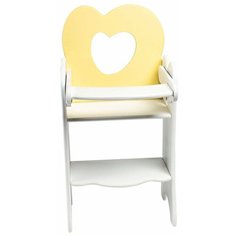 PAREMO Кукольный стульчик для кормления Мини (PFD120M) нежно-желтый