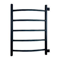 Водяной полотенцесушитель INDIGO Arc 70x40 БП черный