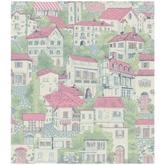 Обои МОФ Городок 225112-3 0,53х10м Московская Обойная Фабрика