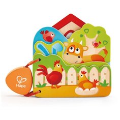 Развивающая игрушка Hape Книжка-игрушка Ферма