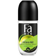 Дезодорант ролик Fa Men Fresh&Free аромат мяты и бергамота, 50 мл