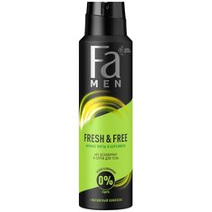 Дезодорант спрей Fa Men Fresh&Free аромат мяты и бергамота, 150 мл