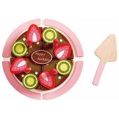 Набор продуктов Hape Double flavored birthday cake E3140 разноцветный