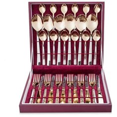 Нытва Набор столовых приборов Торжество, 30 предметов золотистый