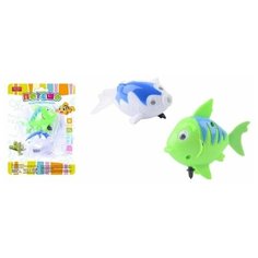 Игрушка заводная для ванной Junfa "Рыбки "Потеша" 2шт (белая и зеленая)