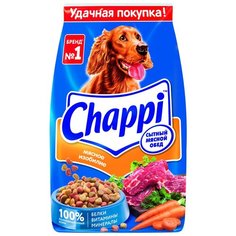 Сухой корм для собак Chappi Мясное изобилие, мясное ассорти, с овощами, с травами 2.5 кг