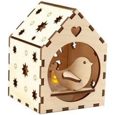 Домик пасхальный с подсветкой. Птичка в окне СИМВОЛИК