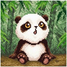 МС-001 Алмазная мозаика Малыш-панда20*20см Brilliart М.П.Студия