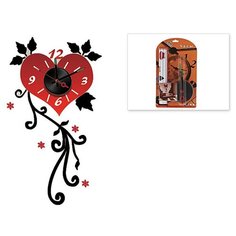 Часы настенные с декоративной наклейкой "Большое сердце", 10x10x3 см ENS