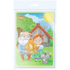 Мягкие пазлы "Курочка Ряба", А5, 12 элементов Vladi Toys