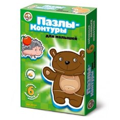 Пазлы-контуры для малышей "Лесные животные" Десятое королевство