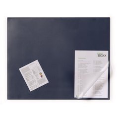 Коврик на стол Durable 52*65 см, синий, с прозрачным листом