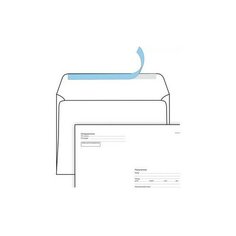 Конверты "Brauberg", С5 (162х229 мм), отрывная лента, Куда-Кому, внутренняя запечатка, 80 г/м2, 100 штук