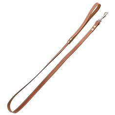 Поводок простой кожаный "Homepet", простроченный (цвет: коричневый), 8 мм х 120 см