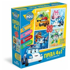 Пазл 4в1 9-16-25-36эл Робокар Поли Всегда готовы! Origami 5795/O