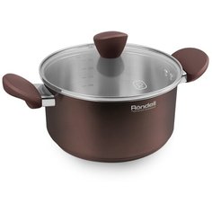 Кастрюля Rondell Kortado, 4.8 л, кофейно-коричневый
