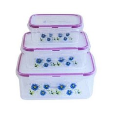 Набор контейнеров, с защелками (3 штуки) Flatel