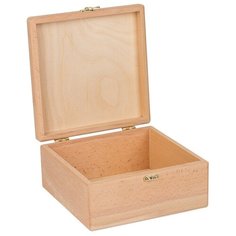 Заготовка для декорирования Mr. Carving "Шкатулка квадратная", бук, 20x20x9 см, арт. БУК-04