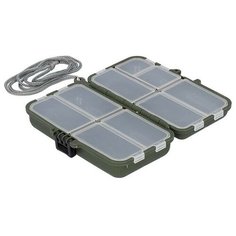 Коробка рыболова "Mikado", двухсторонняя, 11,4х6,2х3,4 см, зелёная