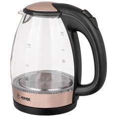 Чайник Hottek Ht-960-015, max 2200 Вт, 1.7л, термостойкое стекло, розовый (960-015)
