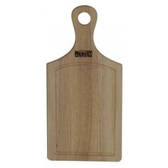 Доска разделочная Regent прямоугольная с деревянной ручкой, 42x20x1,5 см