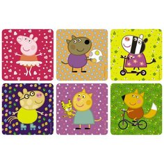 Пазл фигурный 6 в 1 Peppa Pig "Хобби", арт. 01566 Origami