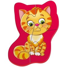 Мягкие магнитные пазлы для малышей "Котенок и щенок" Vladi Toys