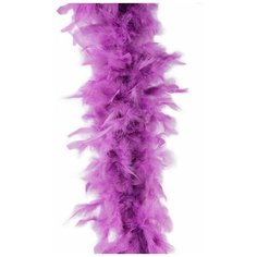 Гирлянда БОА ИЗ ПЕРЬЕВ, 184 см, цвет: сиреневый, Kaemingk 728692