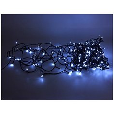 Электрогирлянда нить В ПЛАСТИКОВОМ КОНТЕЙНЕРЕ, 240 холодных белых LED ламп, 18+3 м, зеленый провод, уличная, Koopman Int