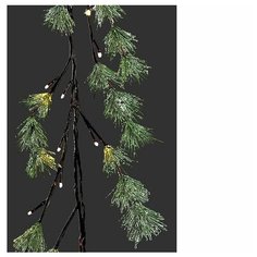 Гирлянда ХВОЙНАЯ заснеженная, светящаяся, 48 теплых белых LED-огней, 1.5+3 м, Kaemingk 482178