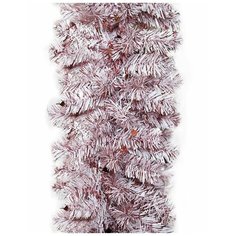 Гирлянда РОЖДЕСТВЕНСКАЯ 11 белоснежная с мишурой Pastel, 270х23 см, MOROZCO ГР-11