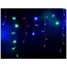 Гирлянда СОСУЛЬКИ 80 разноцветных LED-ламп, 2х0.45+1.5 м, контроллер, прозрачный провод, SNOWHOUSE IC80LD-CM