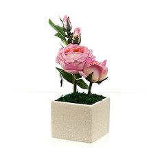 Композиция декоративная с подсветкой "Нежные розы", 11,5x11,5x32 см ENS